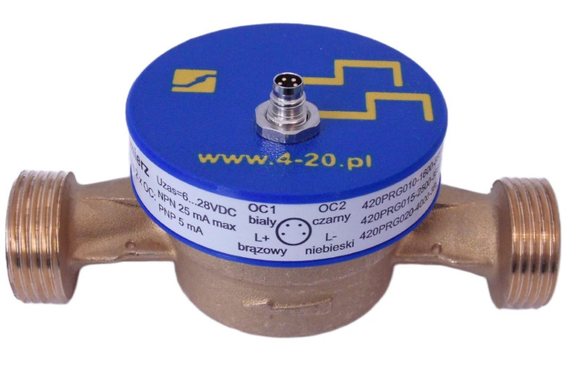 Przepływomierz turbinkowy jednostrumieniowy - widok zewnętrzny